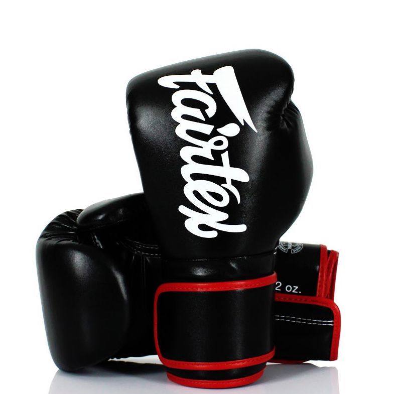 Găng Tay Fairtex Bgv14 Microfiber Leather Boxing Gloves - Black/Red
