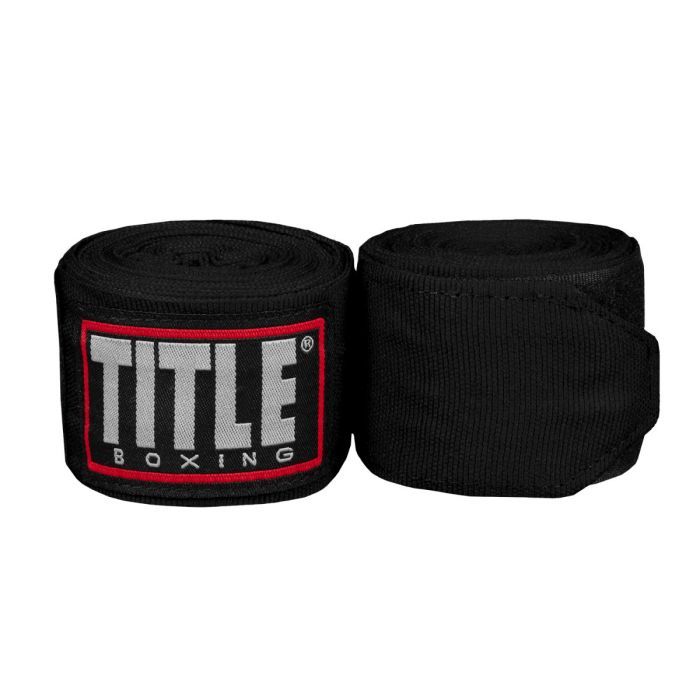 Băng Quấn Tay Title Fight Back Semi Elastic Hand Wraps - Black