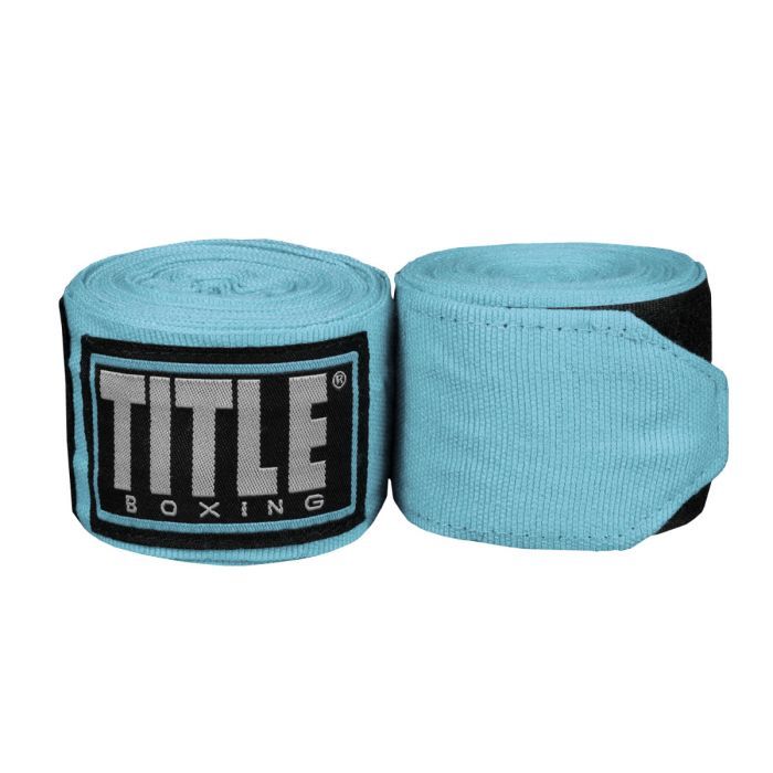 Băng Quấn Tay Title Fight Back Semi Elastic Hand Wraps - Light Blue