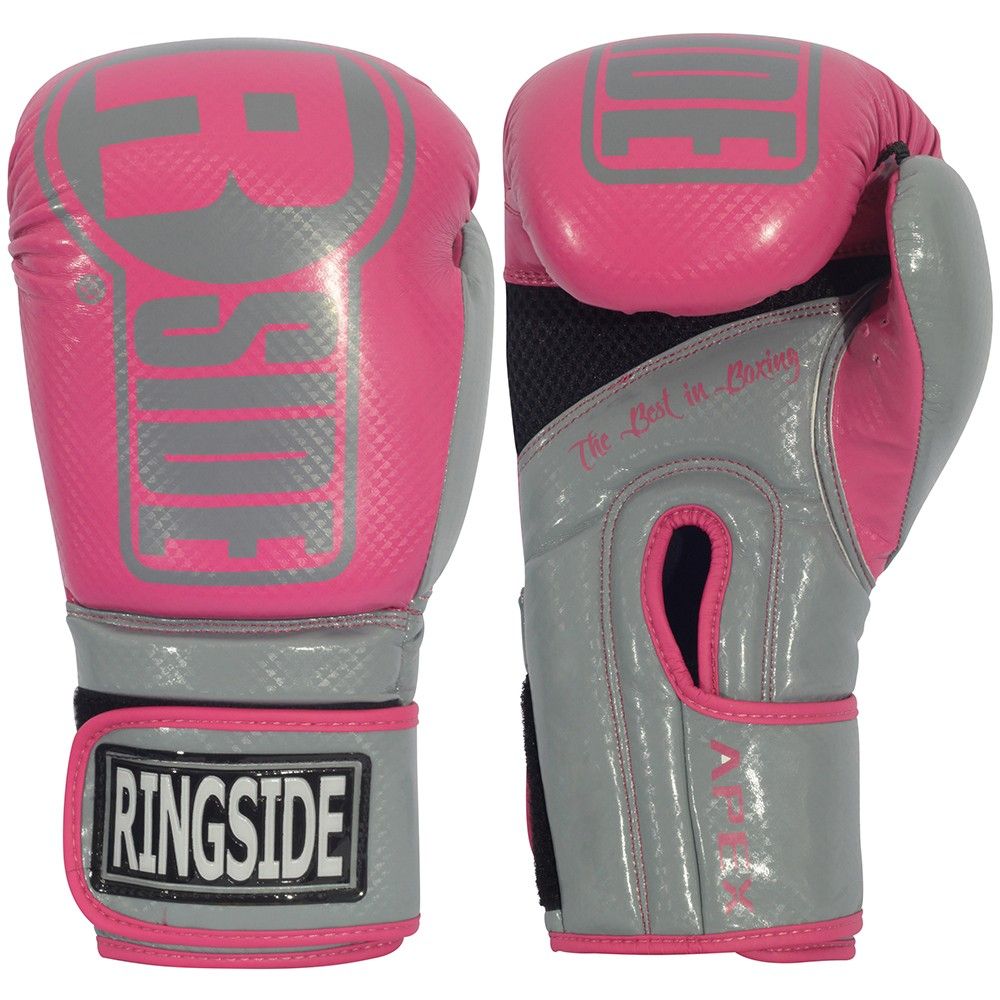 GĂNG TAY RINGSIDE APEX BAG GLOVES - PINK/GREY