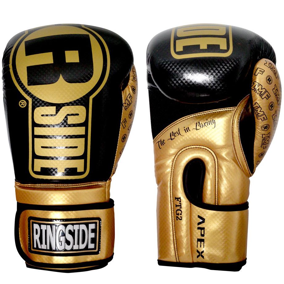 Găng Tay Ringside Apex Flash Sparring Gloves - Black/Gold