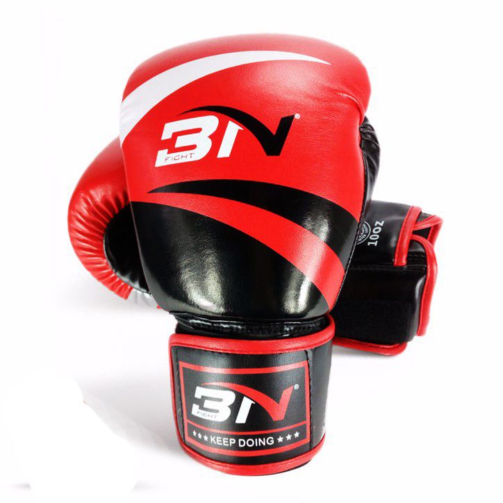 GĂNG TAY BN BOXING GLOVES - BLACK/RED