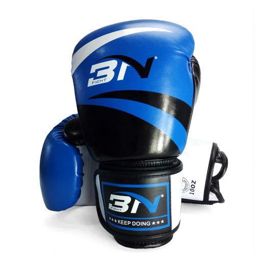 GĂNG TAY BN BOXING GLOVES BLACK/BLUE Boxing Saigon