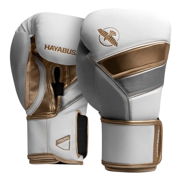 Găng Tay Hayabusa T3 Boxing Gloves - White/Gold