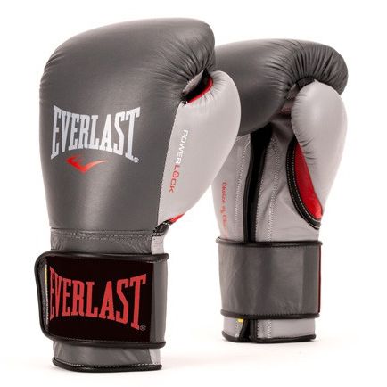 GĂNG TAY EVERLAST POWERLOCK HOOK & LOOP TRAINING GLOVES - GREY/RED