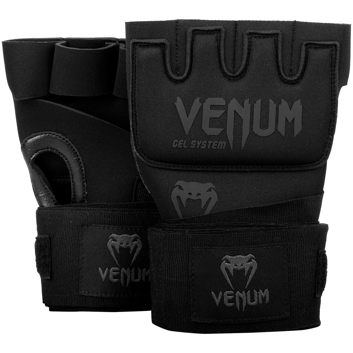 BĂNG TAY XỎ VENUM KONTACT GEL GLOVE WRAPS - BLACK/BLACK