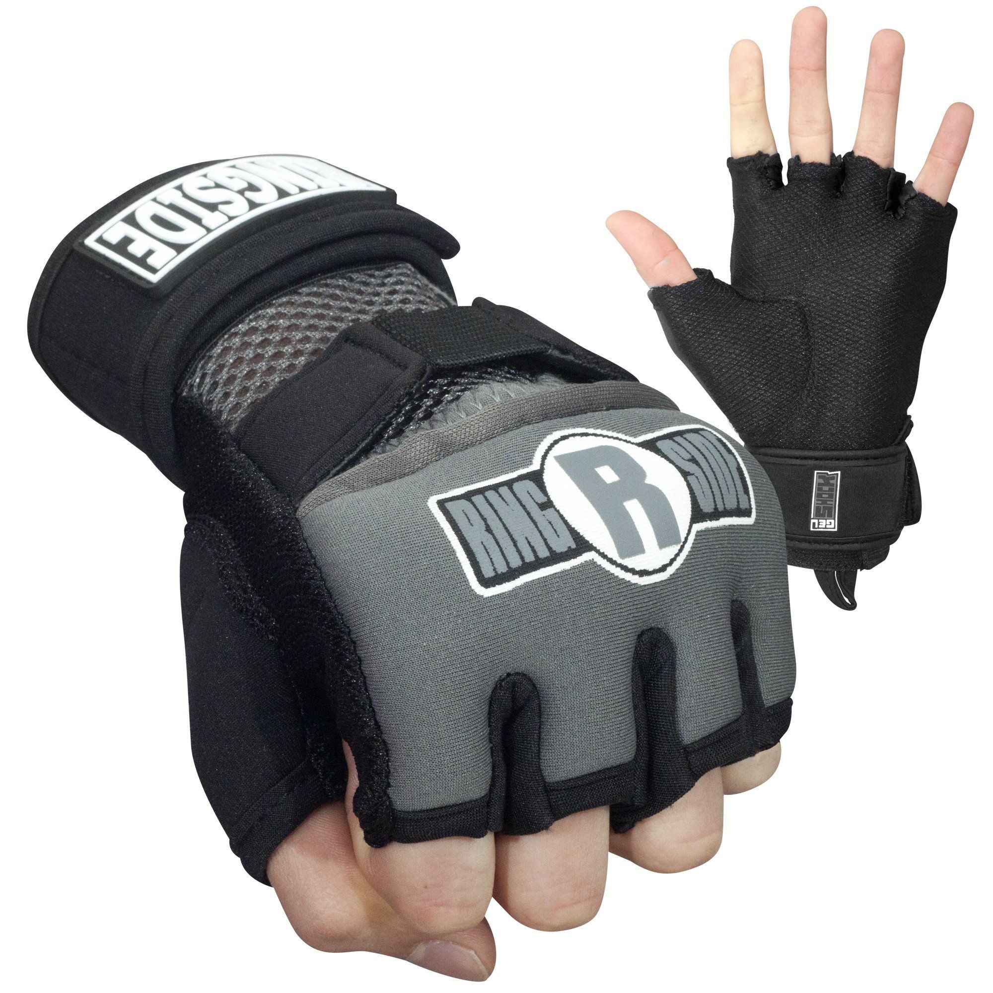 Băng Tay Xỏ Ringside Gel Wraps - Black/Grey
