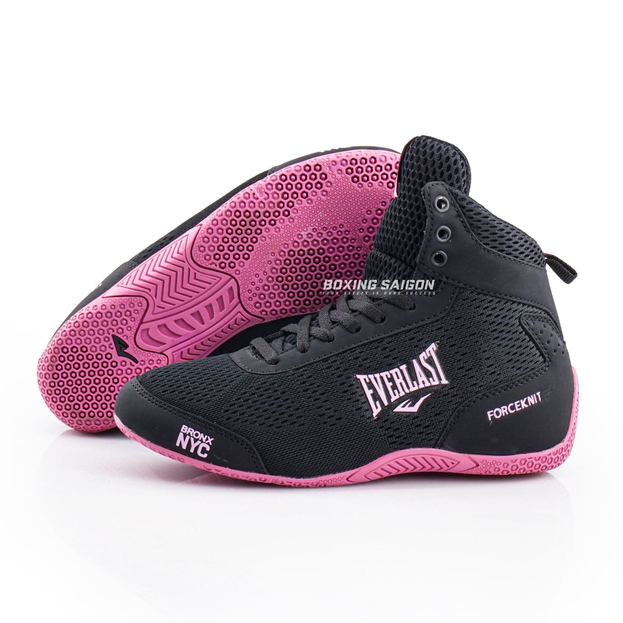 Giày Everlast Forceknit Boxing Shoes - Black/Purple ( Hàng Xuất Dư )