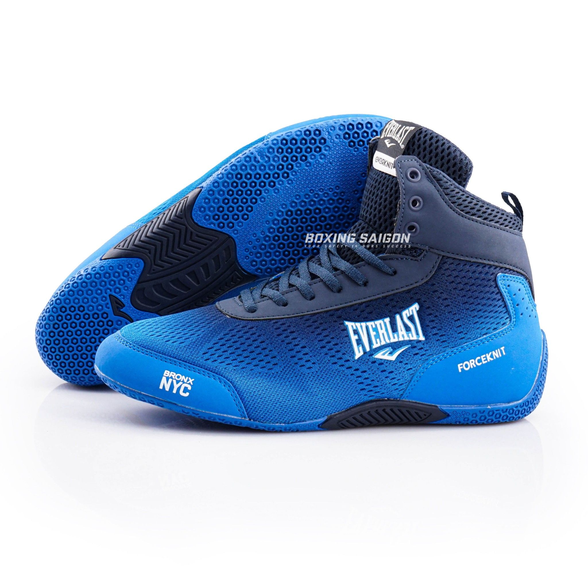 GIÀY EVERLAST FORCEKNIT BOXING SHOES - BLUE/WHITE ( HÀNG XUẤT DƯ )