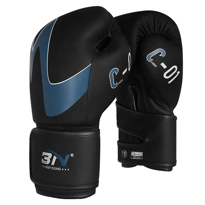 Găng Tay BN C-01 Boxing Gloves - Black/Blue