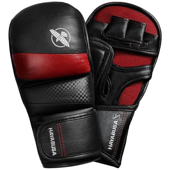 T3 7OZ HYBRID GLOVES - BLACK/RED