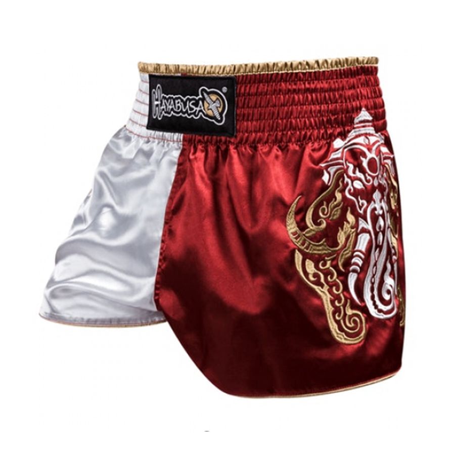 Quần Hayabusa Elephant Muay Thai Short - Red/White