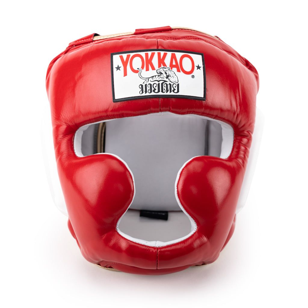 Bảo hộ đầu Yokkao HYGL-1 Red Training Head Guard