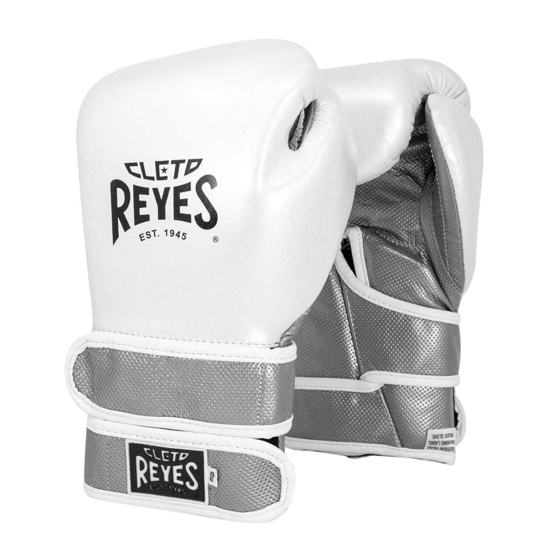 Găng Tay Cleto Reyes Hero Double Loop Boxing Gloves - White Pearl/Silver