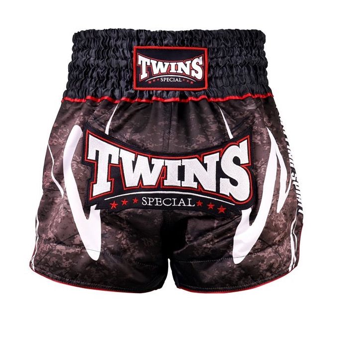 Quần Twins TBS-RUSTY Thai Boxing Shorts - Black
