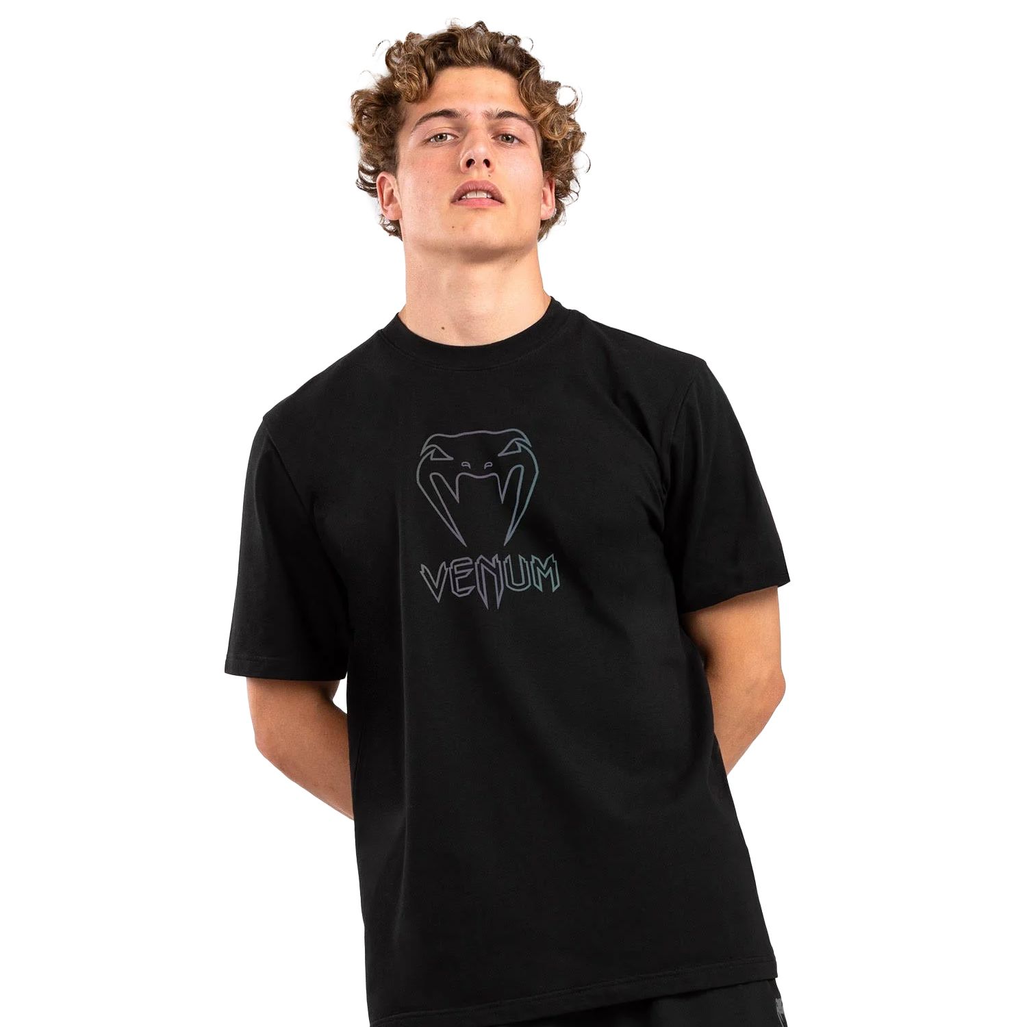Áo Venum Classic T-Shirt - Black/Black Reflective