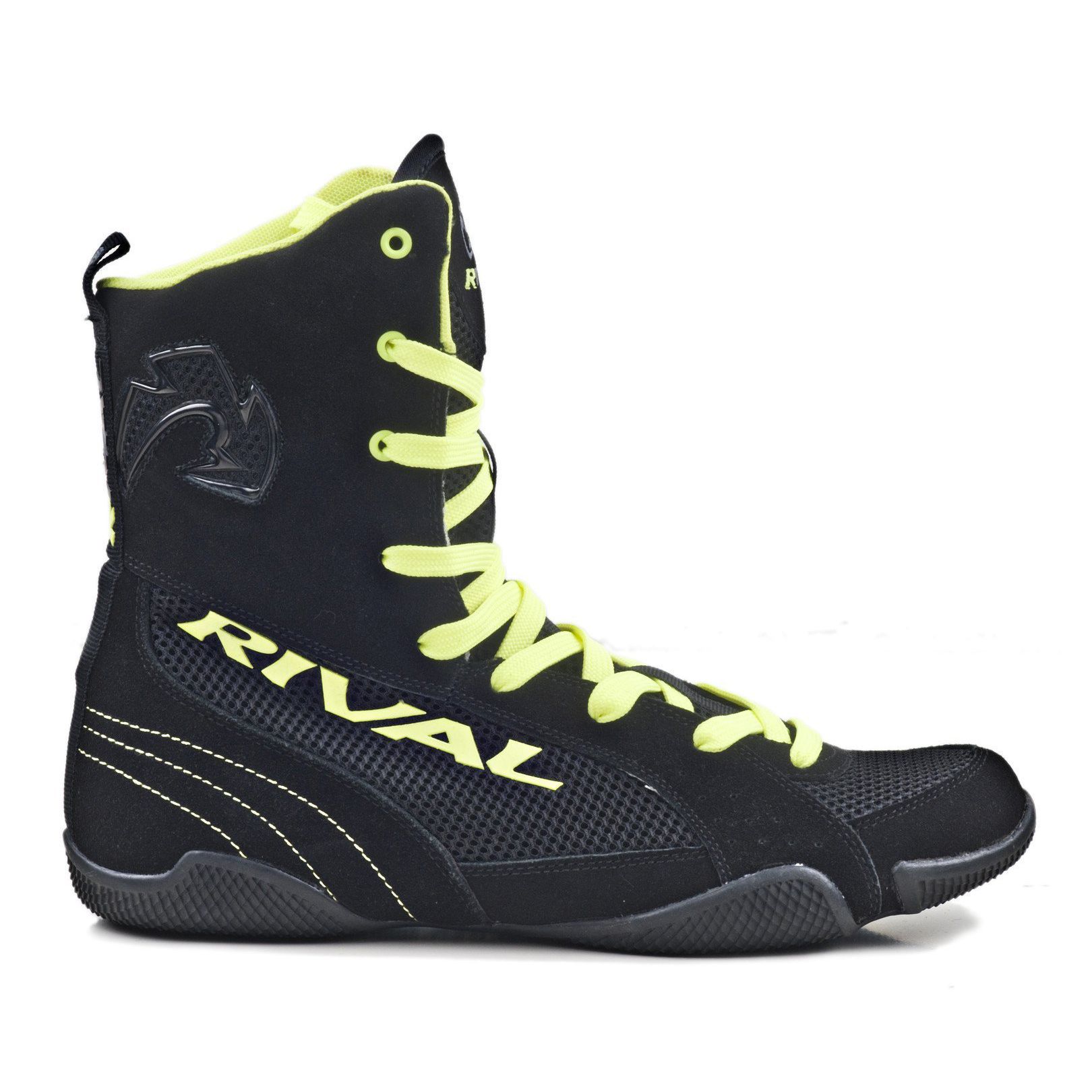 Giày Rival Rsx-One Classic High Top Boxing Shoes - Black/Lime