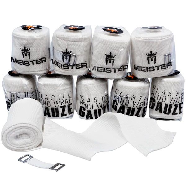 Băng Gạc Meister Traditional Elastic Gauze Hand Wraps - White