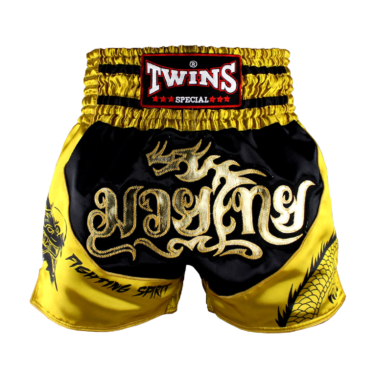 Quần Twins Special Tbs-Dragon-2 Muay Thai Shorts Black Gold