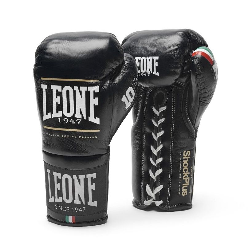 Găng Tay Leone Shock Plus Boxing Gloves - Black