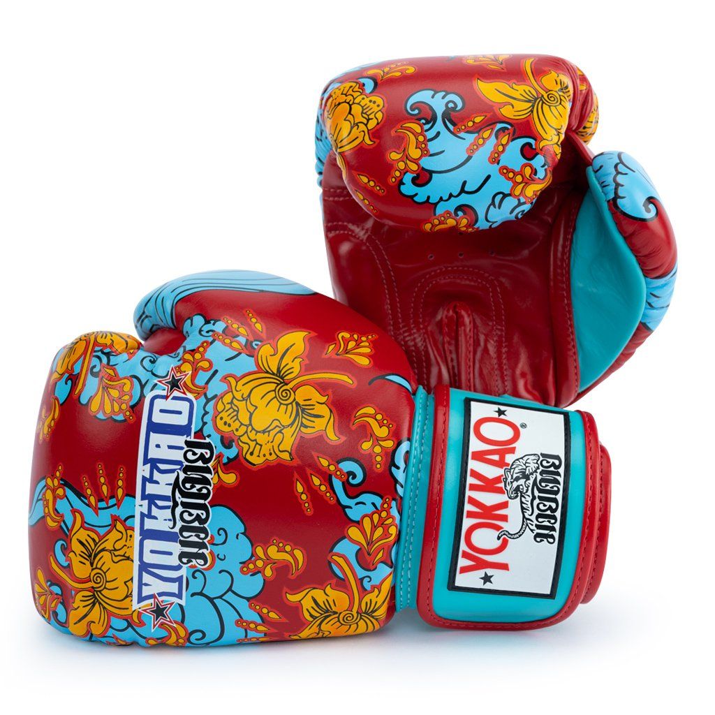 Găng Tay Yokkao FYGL-71 Hawaiian Boxing Gloves - Red