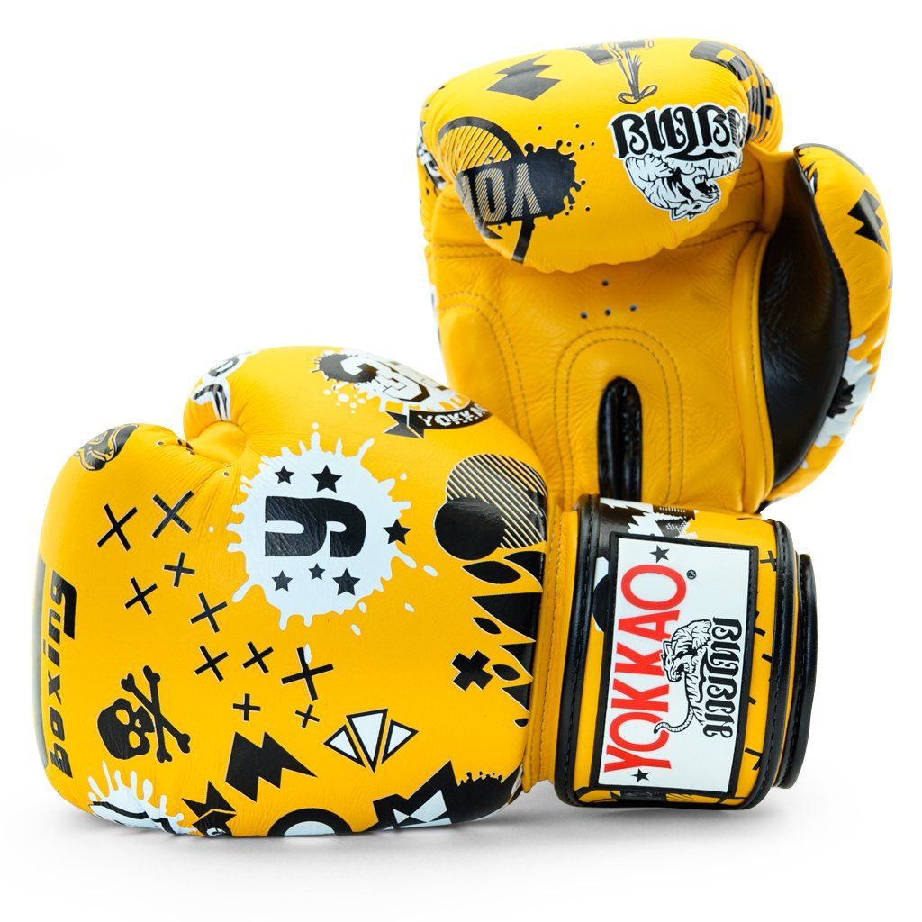 Găng Tay Yokkao Fygl-49 Rock'N'Rolla Gold Fusion Boxing Gloves