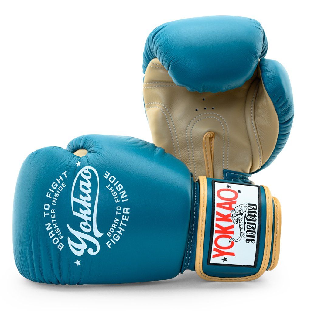 Găng Tay Yokkao Fygl-25 Vintage Boxing Gloves - Blue