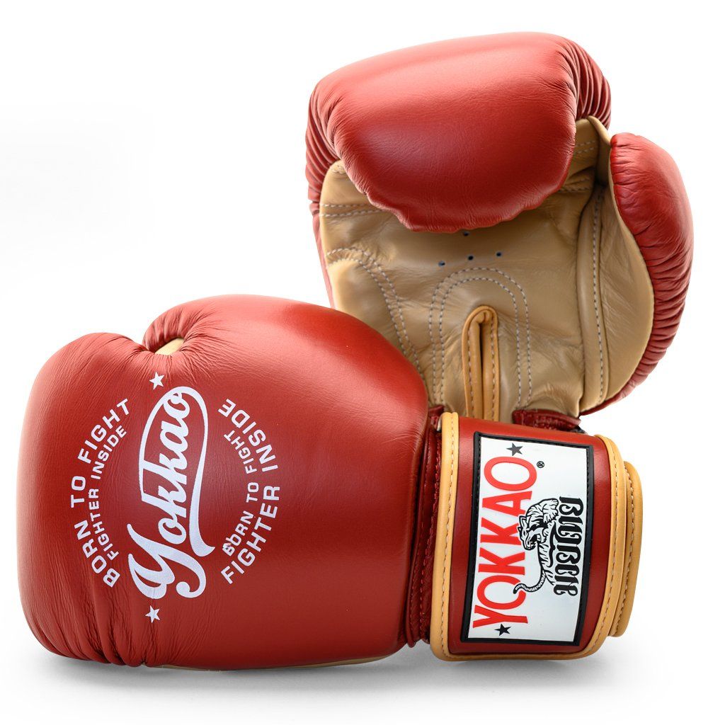 Găng Tay Yokkao Fygl-25 Vintage Boxing Gloves - Red