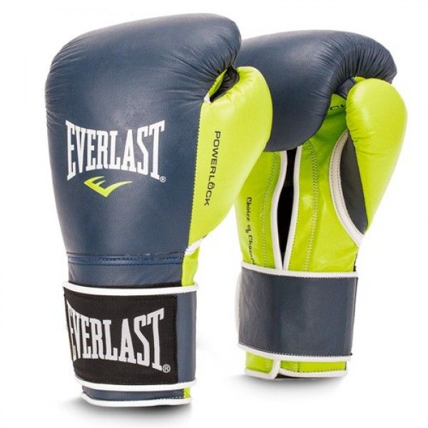GĂNG TAY EVERLAST POWERLOCK HOOK & LOOP TRAINING GLOVES - NAVY/GREEN