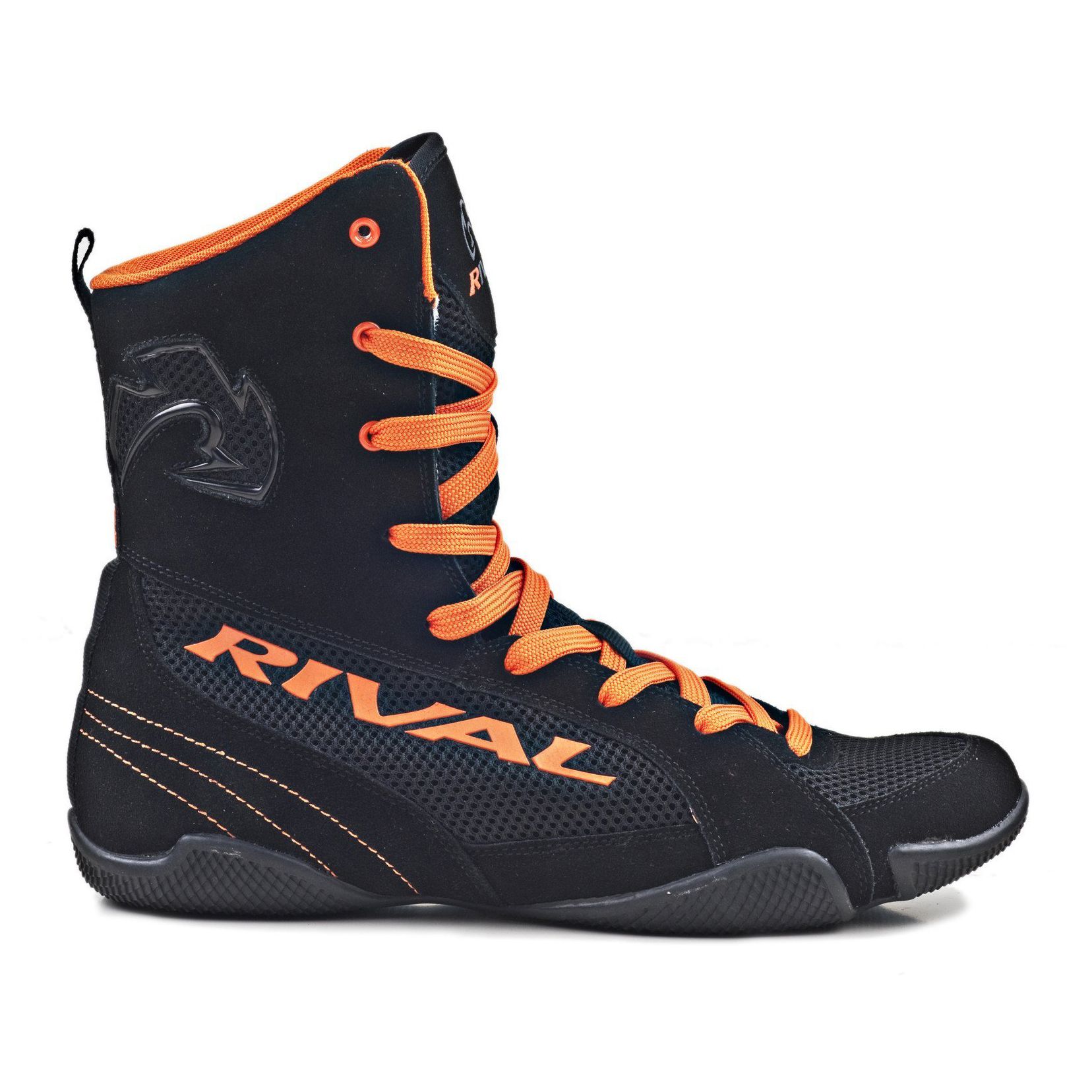 Giày Rival Rsx-One Classic High Top Boxing Shoes - Black/Orange