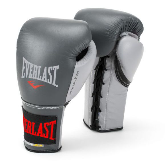 Găng Tay Everlast Powerlock Laced Training Gloves - Grey