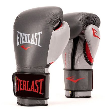 GĂNG TAY EVERLAST POWERLOCK HOOK & LOOP SYNTHETIC LEATHER TRAINING GLOVES - GREY