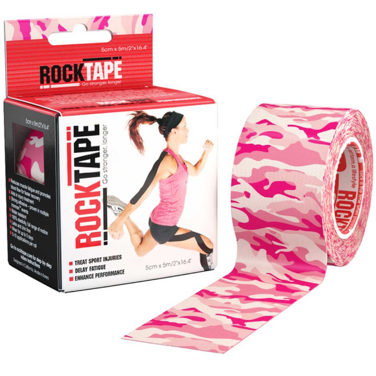 Miếng Dán Cơ Rocktape Korea - Pink Camo