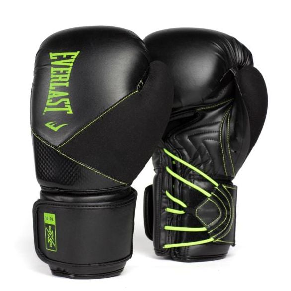 Găng Tay Everlast Protex Boxing Gloves - Black/Green