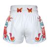 Quần TUFF Muay Thai Boxing Shorts White Birds And Roses Inspired
