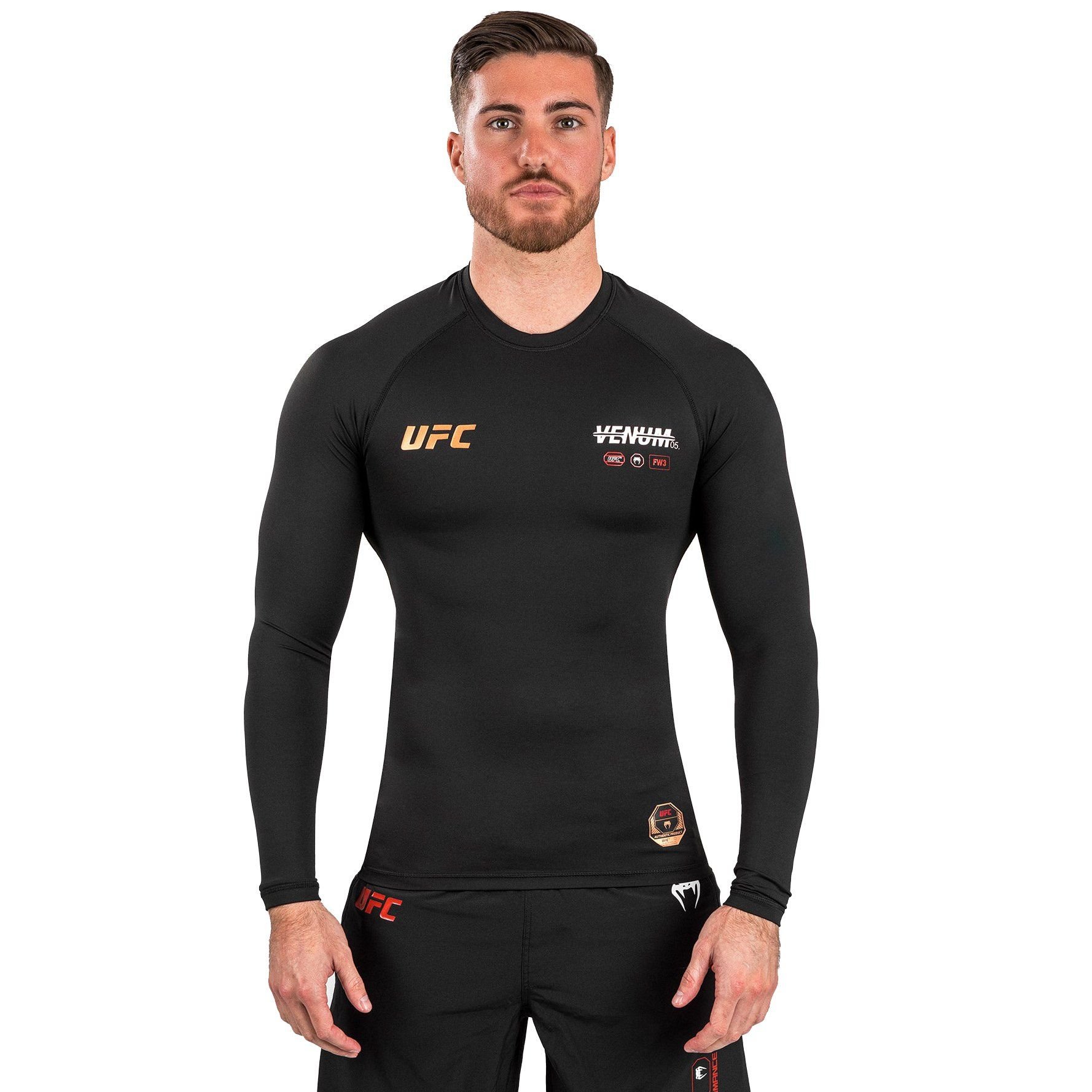 Áo bó UFC Adrenaline by Venum Fight Week Men’s Performance Long-sleeve Rashguard - Black