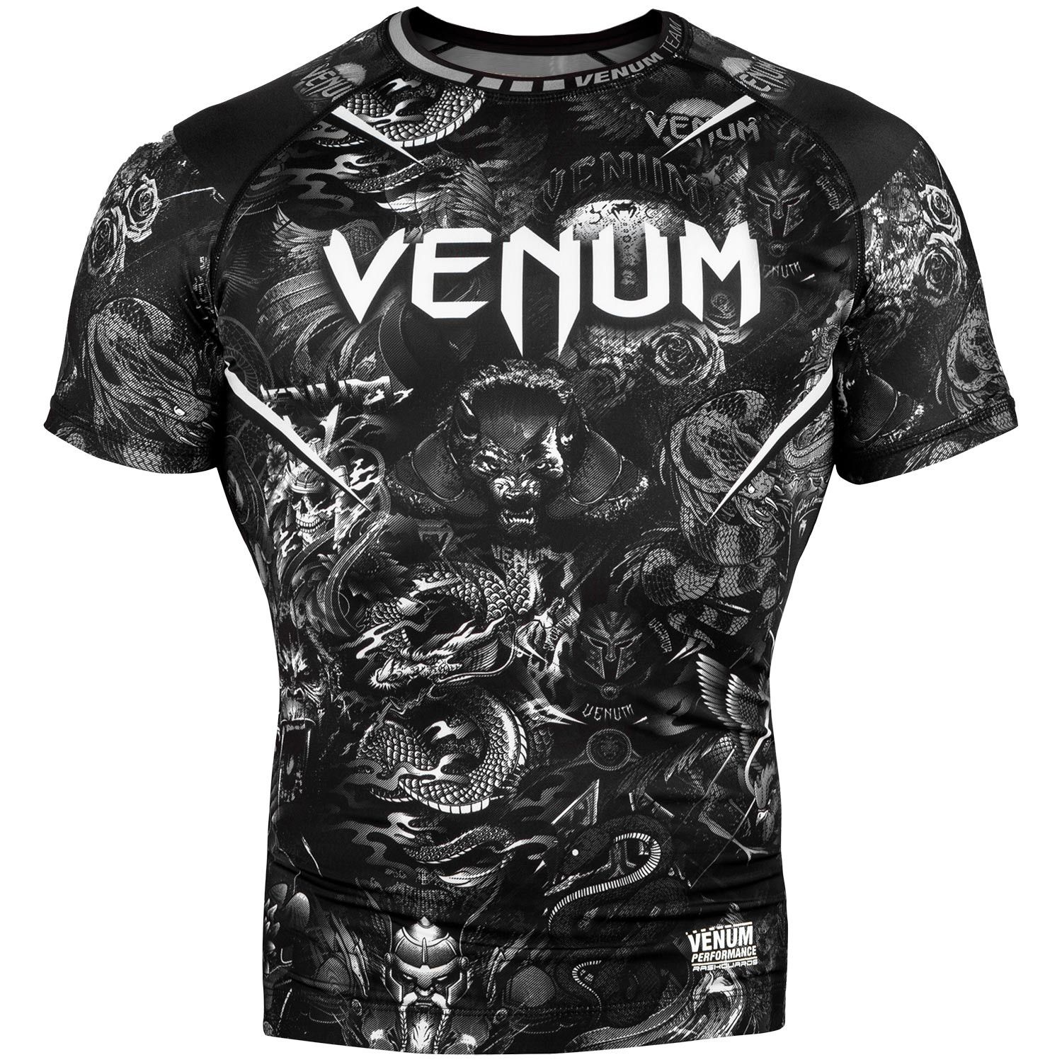 ÁO BÓ VENUM ART RASHGUARD - SHORT SLEEVES - BLACK/WHITE