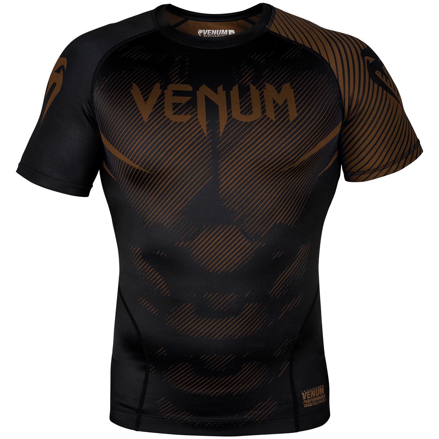 ÁO BÓ VENUM NOGI 2.0 RASHGUARD - SHORT SLEEVES - BLACK/BROWN