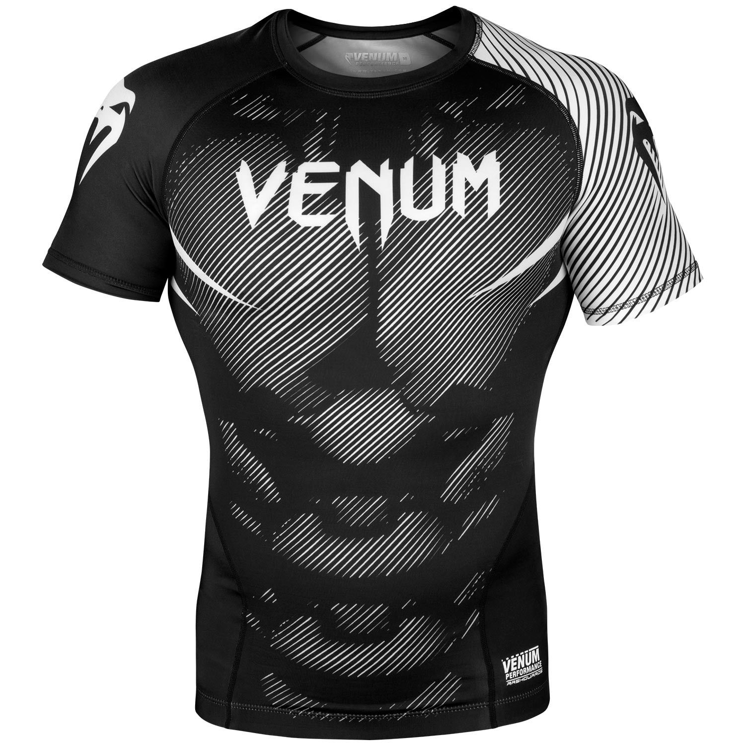 ÁO BÓ VENUM NOGI 2.0 RASHGUARD - SHORT SLEEVES - BLACK/WHITE