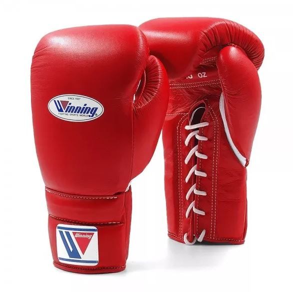 Găng Tay Boxing Winning Laces Gloves - Red