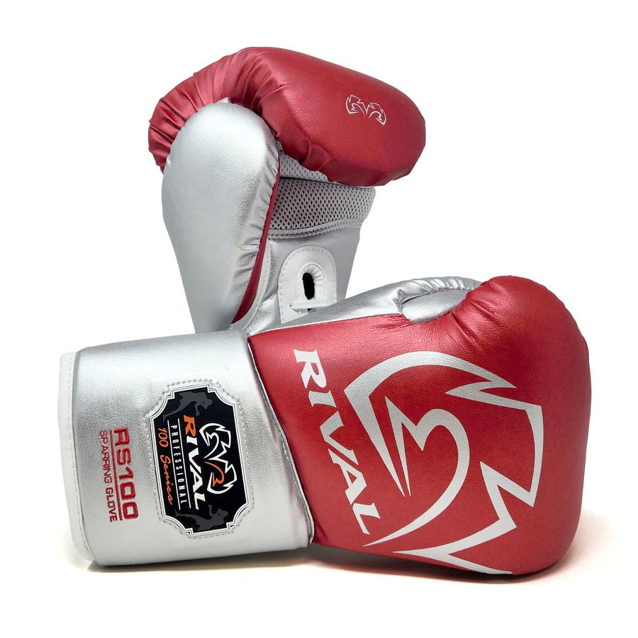 Găng Tay Rival RS100 Professional Sparring Gloves - Red/Silver