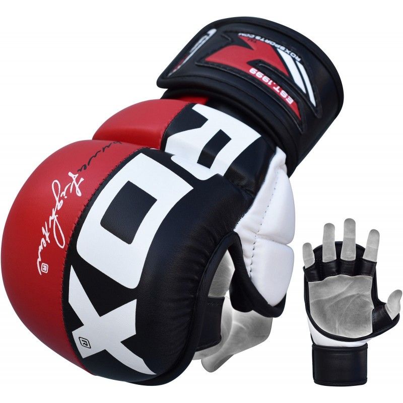 Găng Tay Mma Rdx Maya Hide Leather Power Fighter Training Gloves
