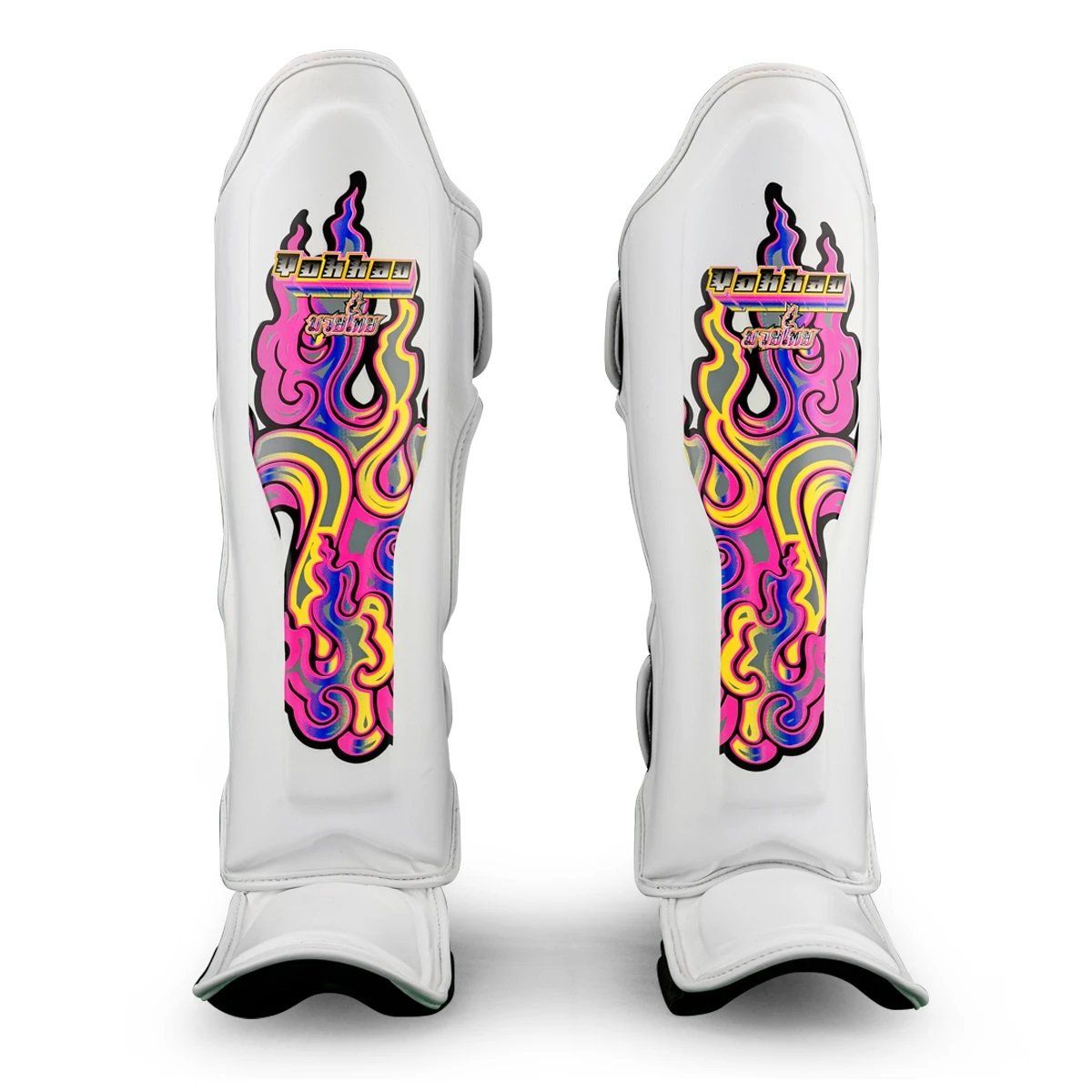 Bảo Hộ Chân Yokkao Sygl-56-4 Bangkok Flames Shin Guards