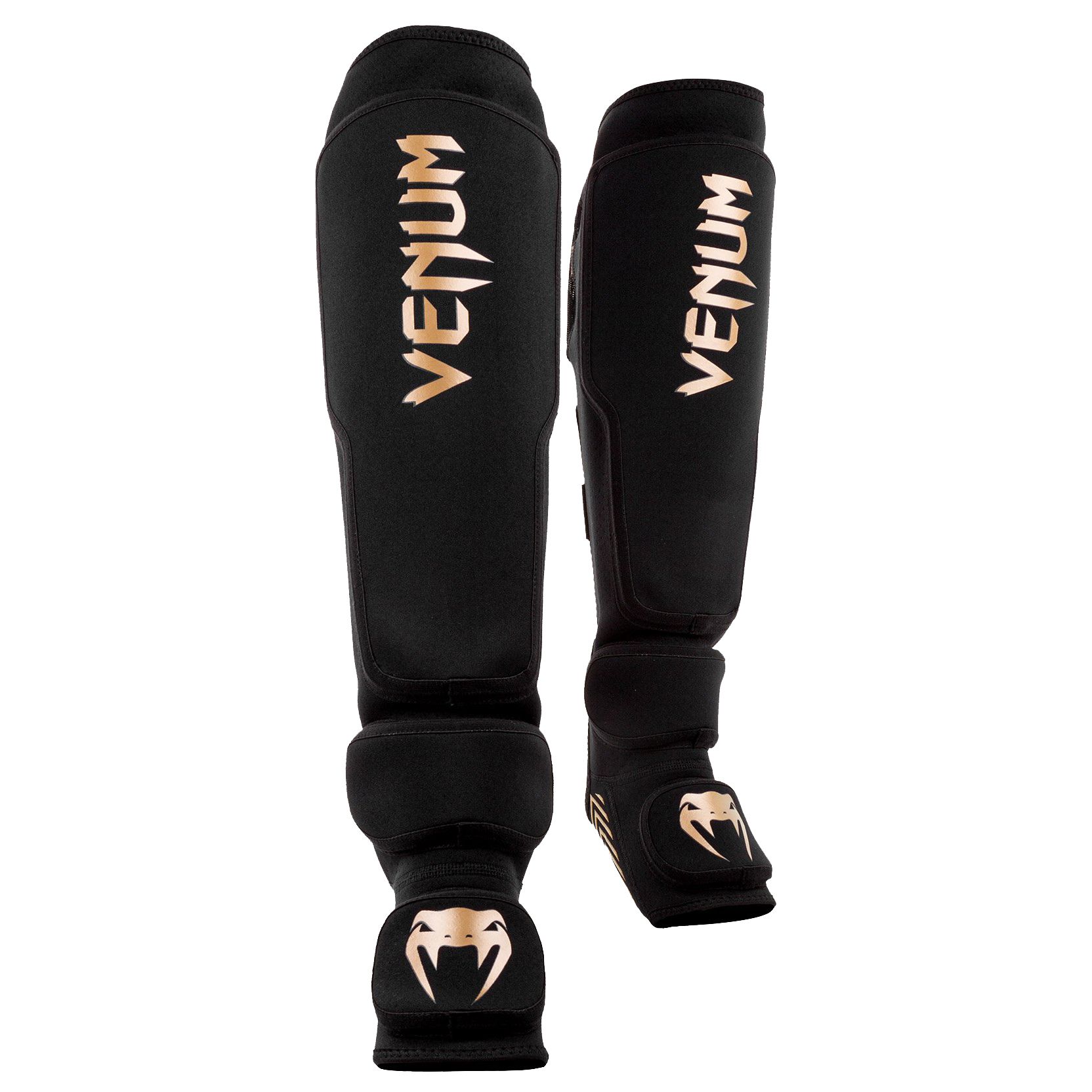 Bảo Hộ Chân Venum Kontact Evo Shin Guards - Black/Gold
