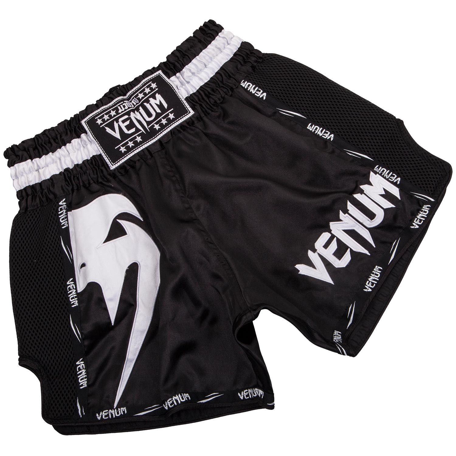 Quần Venum Giant Muay Thai Shorts - Black/White