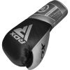 Găng Tay RDX K2 Mark Pro Fight Boxing Gloves - Black/Silver