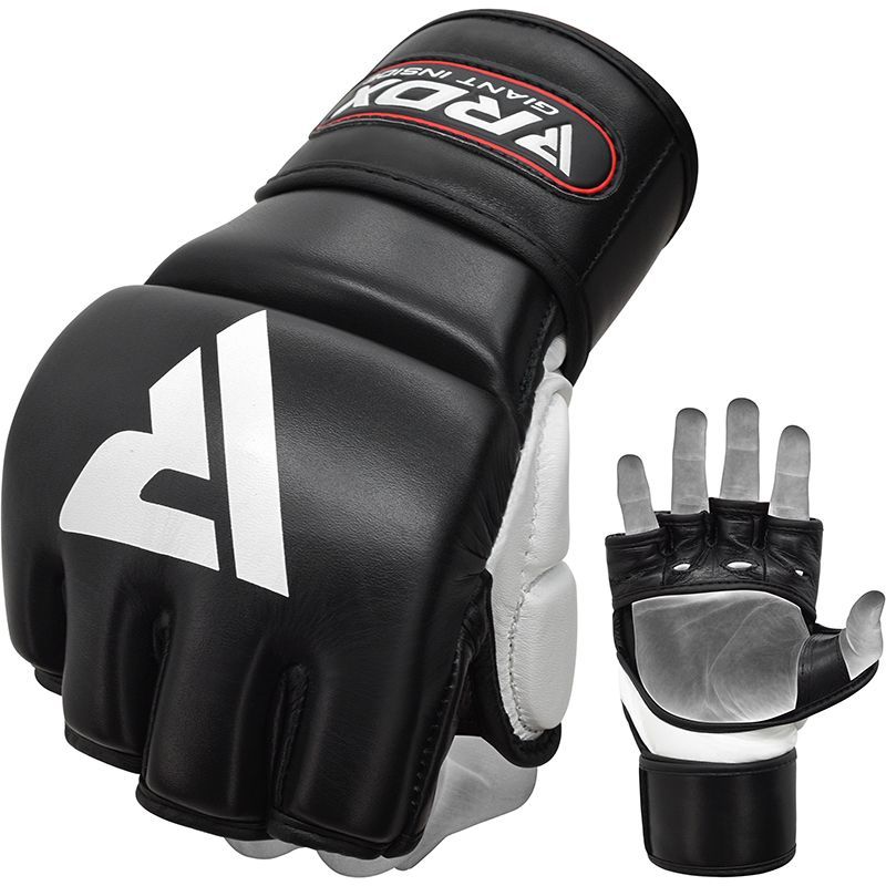 Găng Tay Rdx Leather T1 Training Mma Gel Grappling Gloves