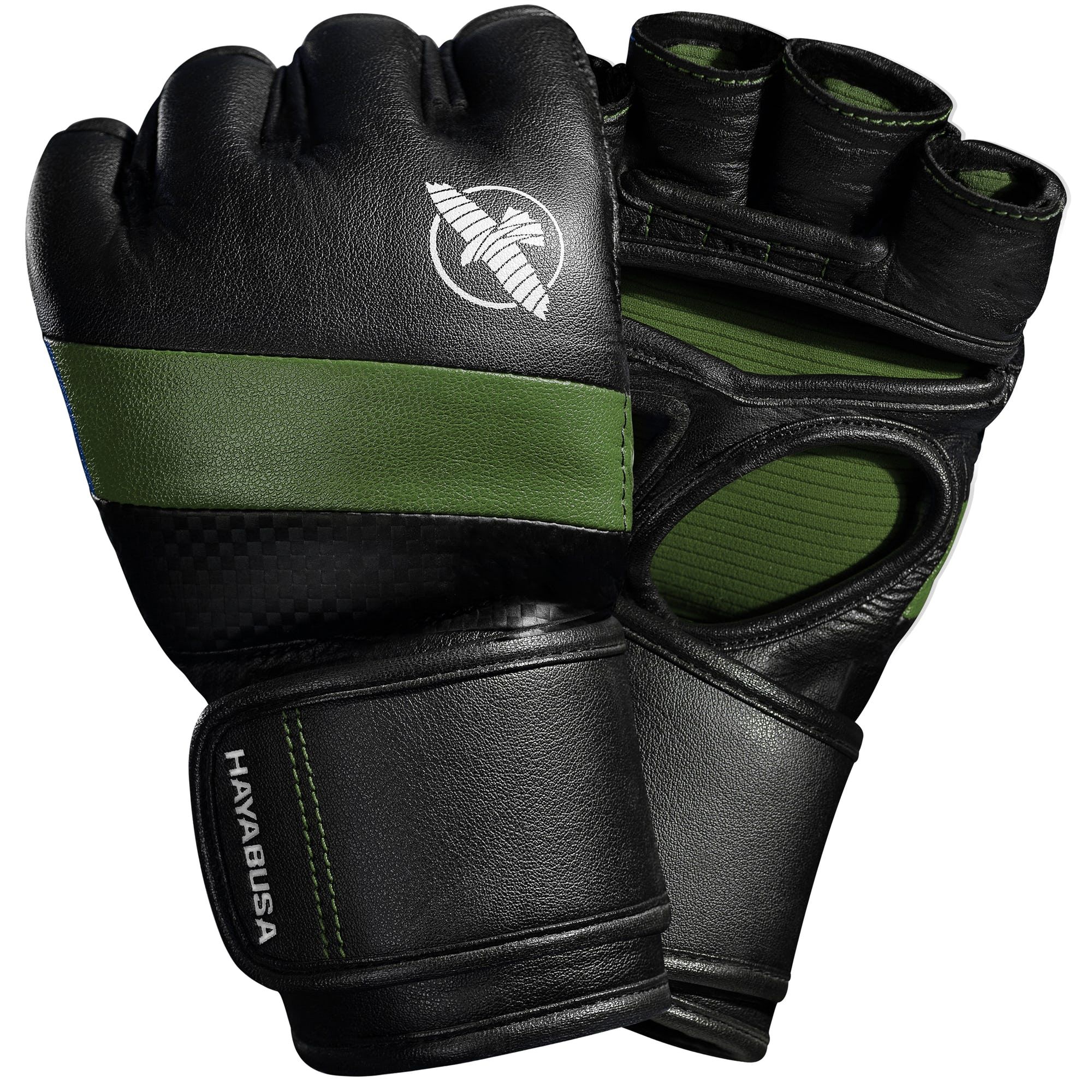 GĂNG TAY HAYABUSA T3 MMA GLOVES - BLACK/GREEN