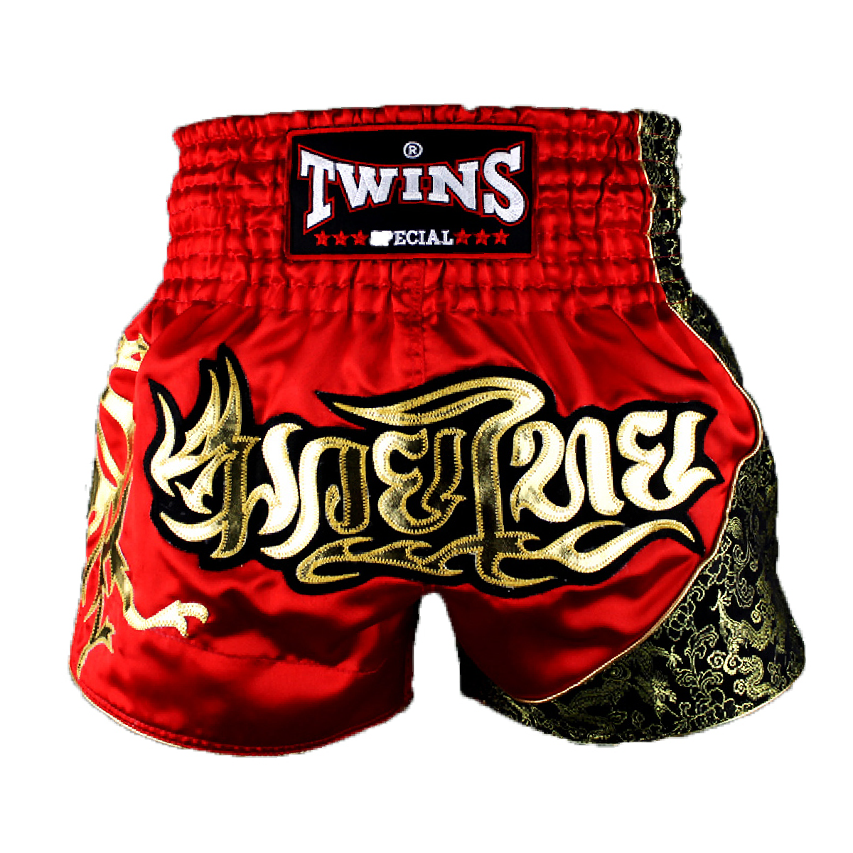 Quần Twins Special Muay Thai Shorts Red Gold T-151