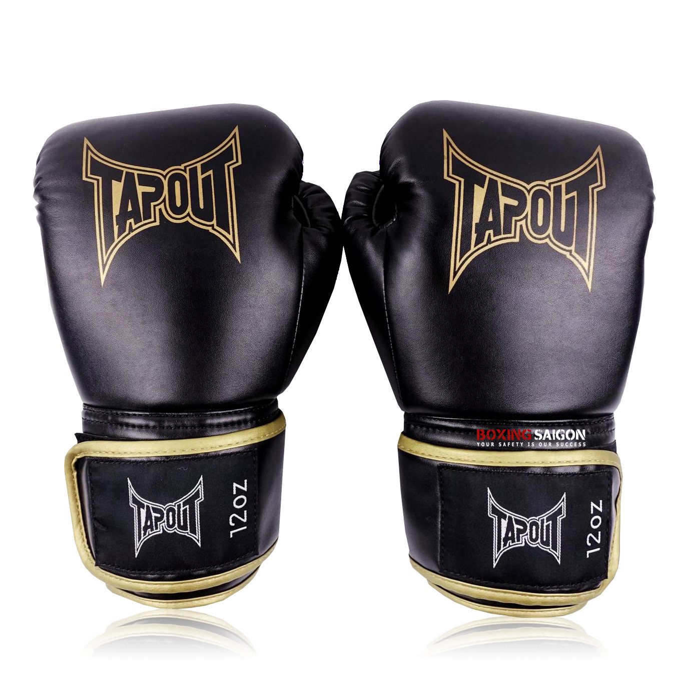 Găng Tay Tapout Boxing Gloves - Black/Gold